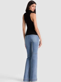 Alice and Olivia TANKS*DARCEY KNIT TANK DANICA DARK INDIGO