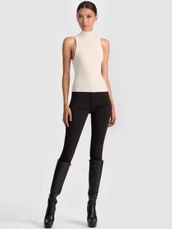 Alice and Olivia TANKS*DARCEY KNIT TANK BLACK