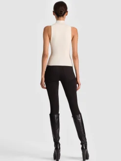 Alice and Olivia TANKS*DARCEY KNIT TANK BLACK