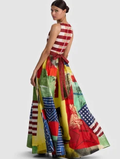 Alice and Olivia MAXI*DARCIE FLARED GOWN