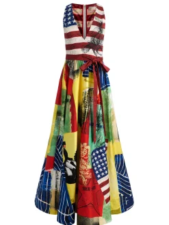 Alice and Olivia MAXI*DARCIE FLARED GOWN