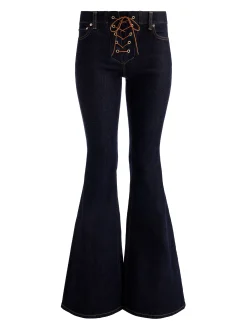 Alice and Olivia JEANS*DELILAH LACE UP JEAN CELINE VINTAGE