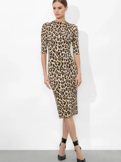 Alice and Olivia MIDI*DELORA MIDI DRESS