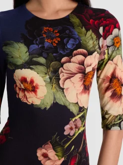 Alice and Olivia MINI*DELORA MINI DRESS MAGIC GARDEN GRADIENT