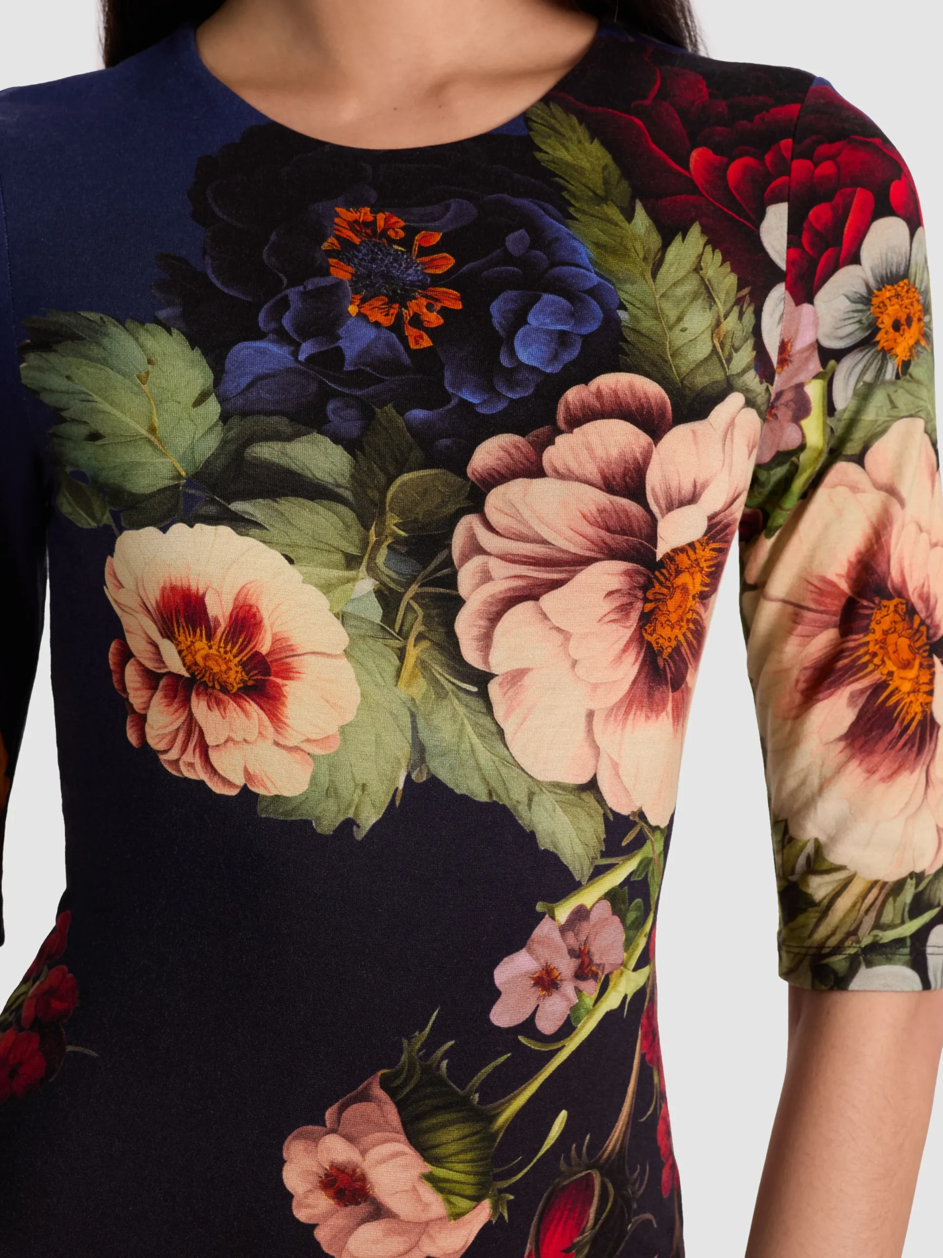 Alice and Olivia MINI*DELORA MINI DRESS MAGIC GARDEN GRADIENT