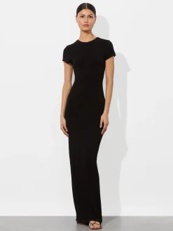 Alice and Olivia MAXI*DELORA TWO WAY MAXI DRESS OXBLOOD