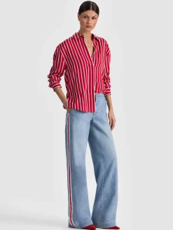 Alice and Olivia BLOUSES*DIMITRA OVERSIZED BUTTON DOWN