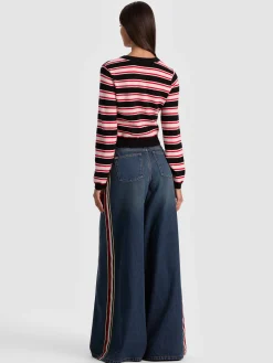 Alice and Olivia CARDIGANS*DOLLIE CASHMERE CARDIGAN BLACK