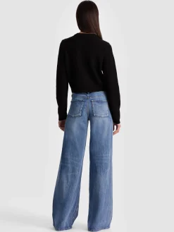 Alice and Olivia CARDIGANS*DOLLIE EMBELLISHED CARDIGAN GREY MINERAL