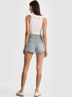 Alice and Olivia SHORTS*DONALD JEAN SHORT CAROLINA BLUE
