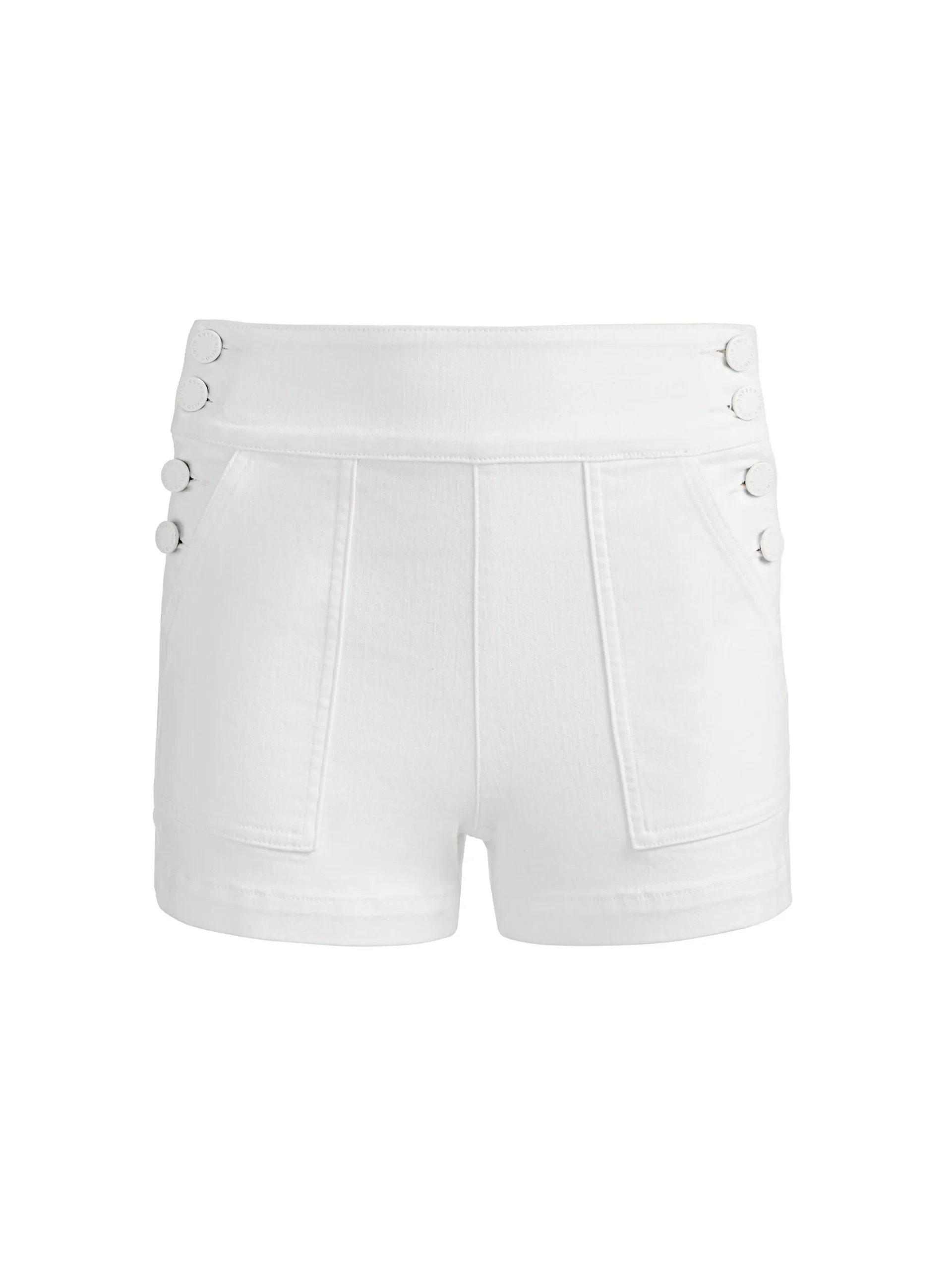 Alice and Olivia SHORTS*DONALD JEAN SHORT SOFT WHITE