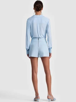 Alice and Olivia SHORTS*DONALD SHORT EMPRESS BLOOM OFF WHITE