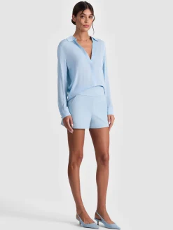 Alice and Olivia SHORTS*DONALD SHORT EMPRESS BLOOM OFF WHITE