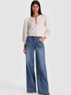 Alice and Olivia CARDIGANS*DORIS EMBELLISHED CARDIGAN OXBLOOD