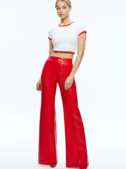 Alice and Olivia VEGAN*DYLAN VEGAN PANT OFF WHITE