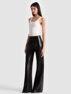 Alice and Olivia VEGAN*DYLAN VEGAN PANT WHITE