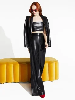 Alice and Olivia VEGAN*DYLAN VEGAN PANT WHITE