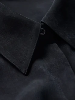 Alice and Olivia CROP TOPS*EDIE SEAMED CORSET BUTTON DOWN SOFT WHITE