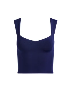 Alice and Olivia TANKS*EDIN SWEETHEART TANK DARLA LIGHT INDIGO