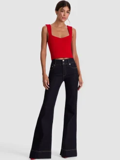 Alice and Olivia TANKS*EDIN SWEETHEART TANK BLACK