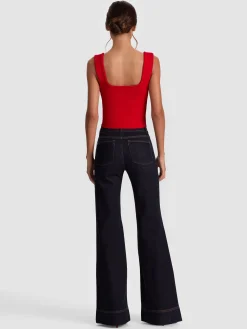 Alice and Olivia TANKS*EDIN SWEETHEART TANK BLACK