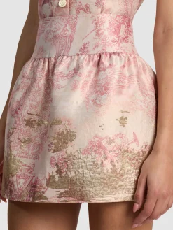 Alice and Olivia MINI*ELLA DROP WAIST MINI SKIRT