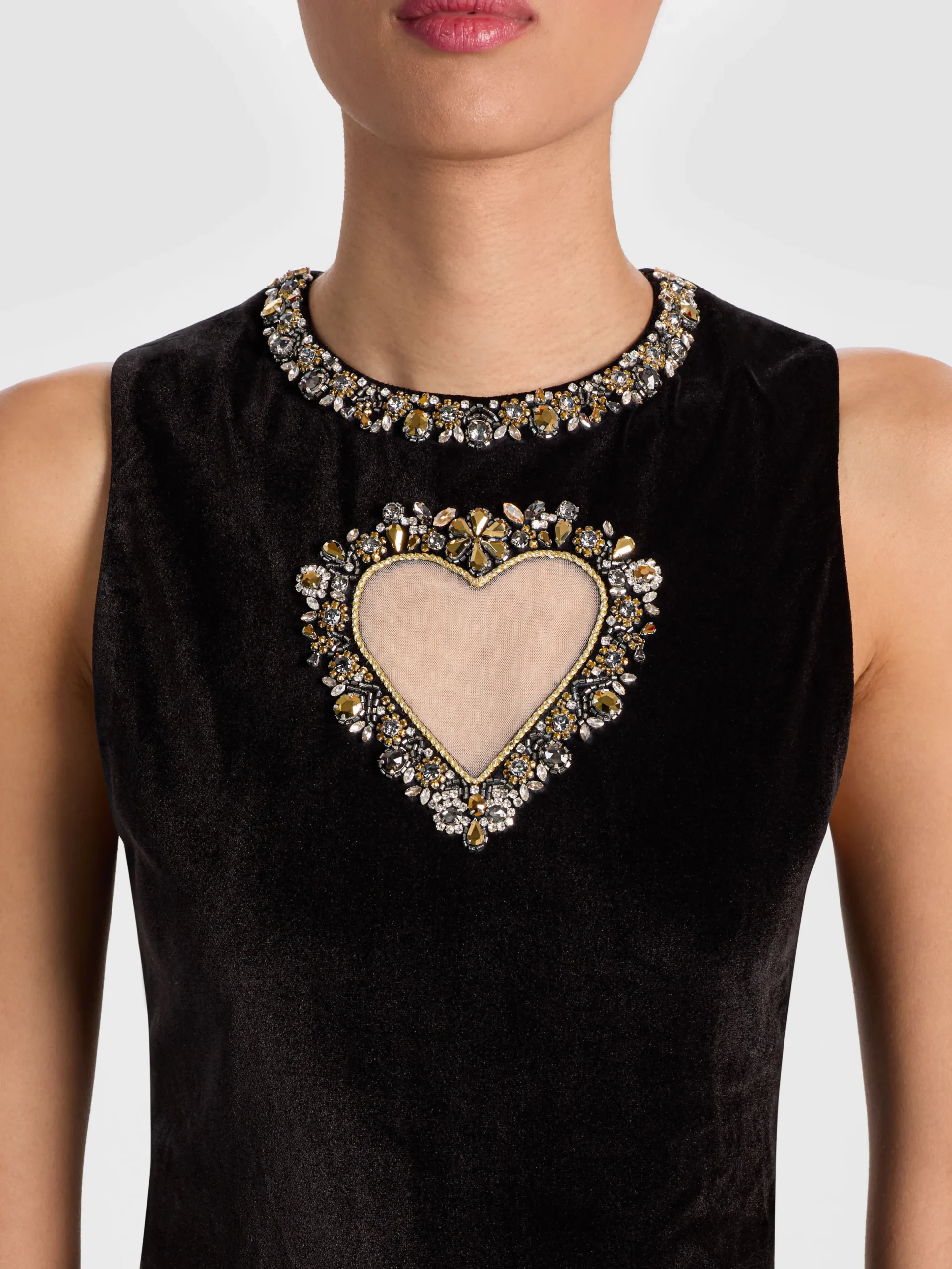 Alice and Olivia MINI*ELLA VELVET MINI DRESS