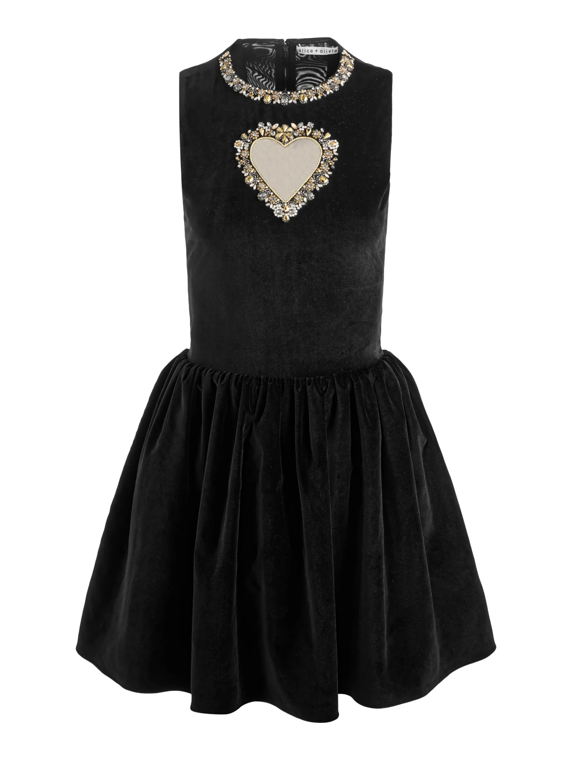Alice and Olivia MINI*ELLA VELVET MINI DRESS