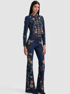 Alice and Olivia JACKETS*EMERSON DENIM MILITARY JACKET