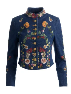 Alice and Olivia JACKETS*EMERSON DENIM MILITARY JACKET