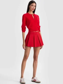 Alice and Olivia MINI*EMILIE MINI SKIRT BLACK