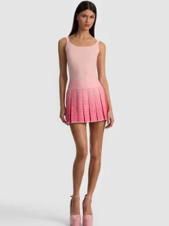 Alice and Olivia MINI*EMILIE TWEED MINI SKIRT SAGE