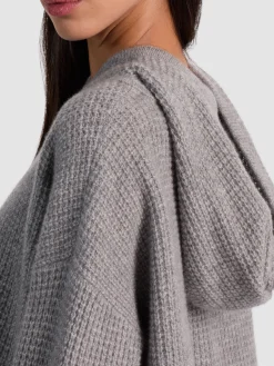 Alice and Olivia PULLOVERS*EMMANUELLE CASHMERE HOODIE BLACK