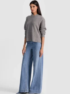 Alice and Olivia PULLOVERS*EMMANUELLE CASHMERE HOODIE BLACK