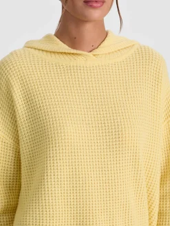 Alice and Olivia PULLOVERS*EMMANUELLE CASHMERE HOODIE ECRU