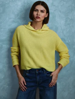 Alice and Olivia PULLOVERS*EMMANUELLE CASHMERE HOODIE ECRU