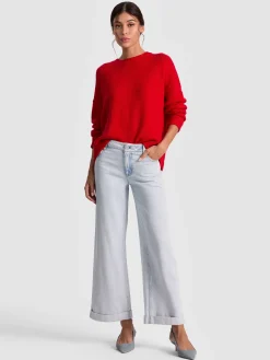 Alice and Olivia PULLOVERS*ENSLEY CREWNECK PERFECT RUBY