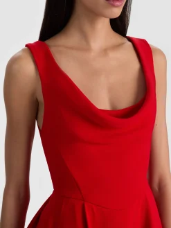 Alice and Olivia MINI*ESTRELLA MINI DRESS OFF WHITE