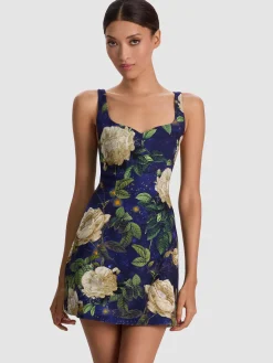 Alice and Olivia MINI*EVE EMBELLISHED MINI DRESS