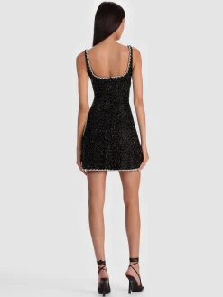 Alice and Olivia MINI*EVE EMBELLISHED MINI DRESS