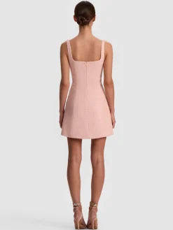 Alice and Olivia MINI*EVE TWEED MINI DRESS ENGLISH ROSE