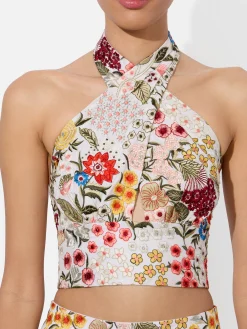 Alice and Olivia CROP TOPS*EVELINA CROP TOP