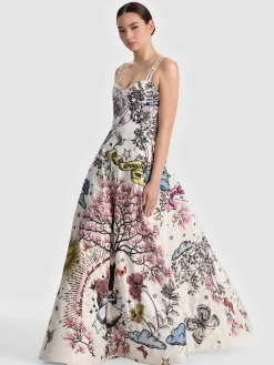 Alice and Olivia MAXI*FIA EMBELLISHED MAXI GOWN