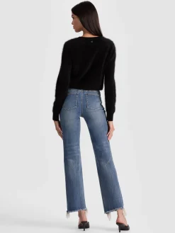 Alice and Olivia JEANS*FIERCE JEAN GREY MINERAL