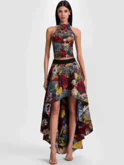 Alice and Olivia MAXI*FLORENCE HIGH LOW BALLGOWN SKIRT