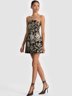 Alice and Olivia MINI*GERDA STRUCTURED MINI DRESS