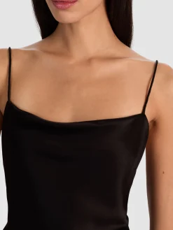 Alice and Olivia BODYSUITS*HARMON BODYSUIT ALMOND