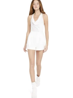 Alice and Olivia ANDREW PANT|JADE MESH BUTTON DOWN*HARMON RACERBACK TANK BLACK