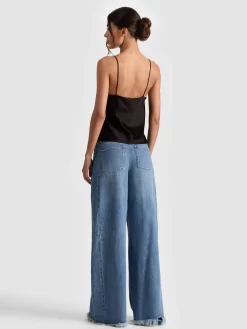 Alice and Olivia TANKS*HARMON SLIP TANK WHITE