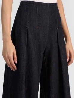 Alice and Olivia FEATURED SHOPS*HENRY PLEATED DENIM PANT BLACK
